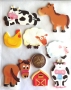 Chipboards animaux de la ferme autocollants