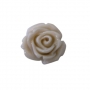 Mini roses en résine blanc crème