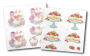 2 planches 3D prédécoupées Cupcake Boutique Délices sucrés