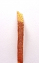 32 cm de ruban orange fil dor