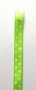 32 cm de ruban satin duo vert pomme  pois
