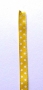 32 cm de ruban satin duo jaune  pois