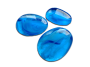 3 galets turquoise marbrs