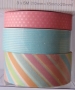 3 rubans de masking tape pastels