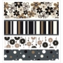 4 rubans textile adhsifs assortis tons neutres