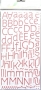 Alphabet Thickers Dear Lizzy CHARMED rose paillet