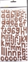 Alphabet Thickers Amy Tangerine HELLO marron