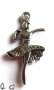 Breloque mtal danseuse
