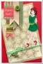 Carte Joyeux Nol avec breloque papillon