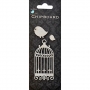 Chipboard cisel cage et oiseaux