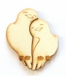 Couple d'oiseaux amoureux