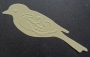Die-cut grand oiseau emboss