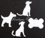 Die-cuts chiens et os