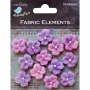 Fleurs en laine feutre Little Birdie mauve
