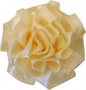 Fleur rosette rose crème