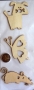 Lot de 3 animaux en bois