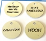 Mdaillons mtal Animaux