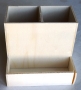 Pot  crayons  compartiments en bois dfaut