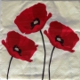 Serviette papier coquelicots