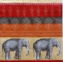 Serviette papier Inde bandes et éléphants