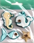 Stickers 3D feutrine American crafts Pebbles animaux marins