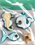 Stickers 3D feutrine American crafts Pebbles animaux marins
