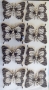 Stickers carton ondul papillons