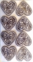Stickers carton ondul coeurs