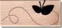 Tampon bois Florilges Papillon vole