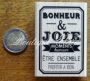 Tampon bois Florilges Bonheur et Joie