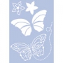 Trs grands pochoirs superposables Papillons