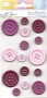 Carte 15 boutons roses-violets