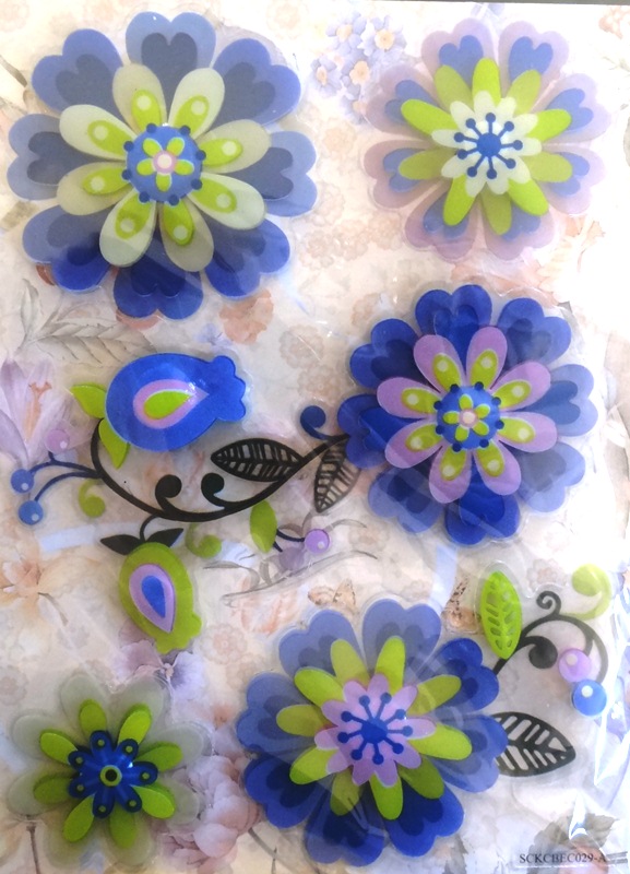 stickers-multicouches-fleurs-bleu-vert